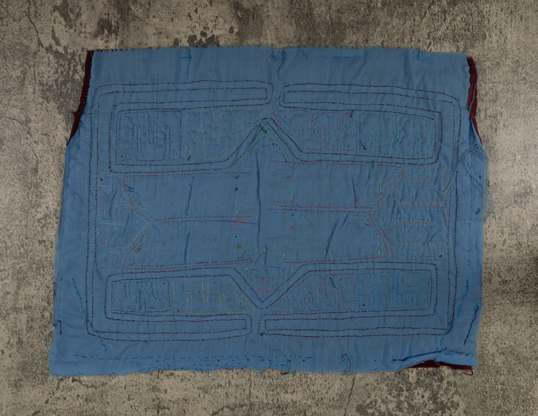 Classic Burgundy And Blue Butterfly Mola (Copy)