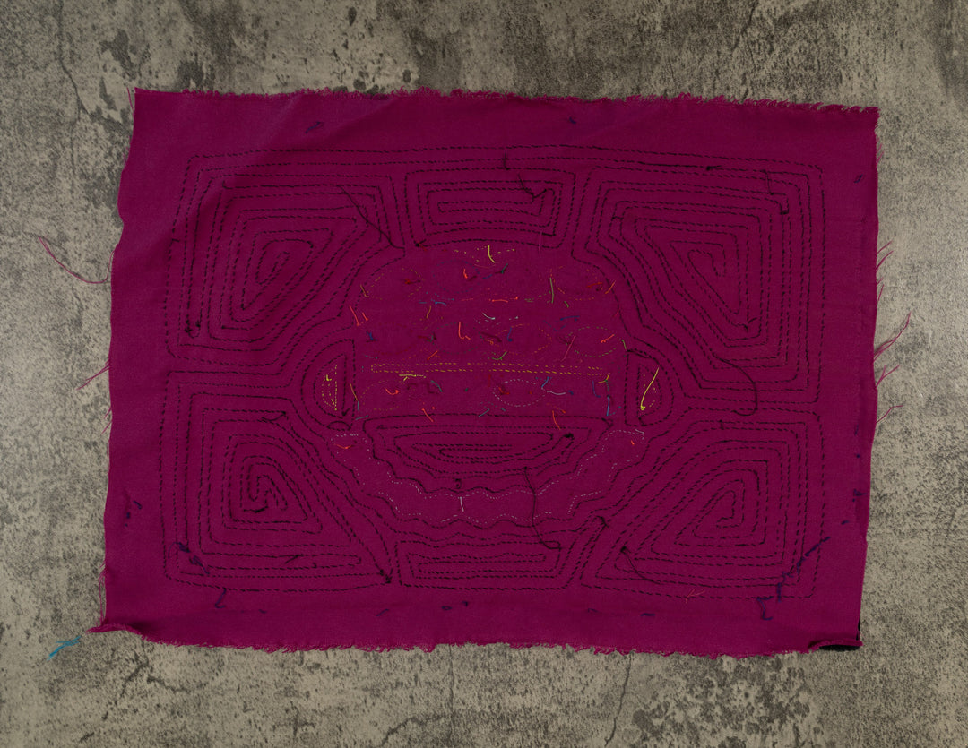 Black And Purple Flower Basket Mola