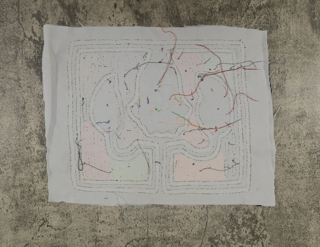 Classic Black And White Floral Flower Mola