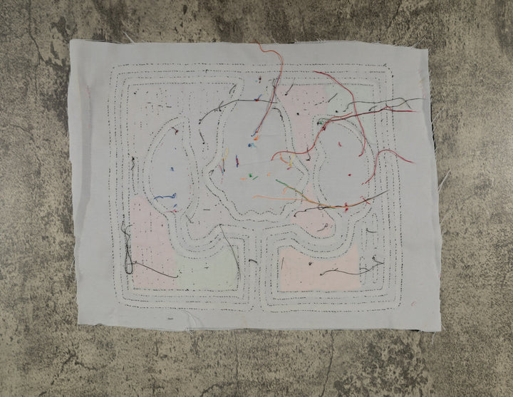 Classic Black And White Floral Flower Mola