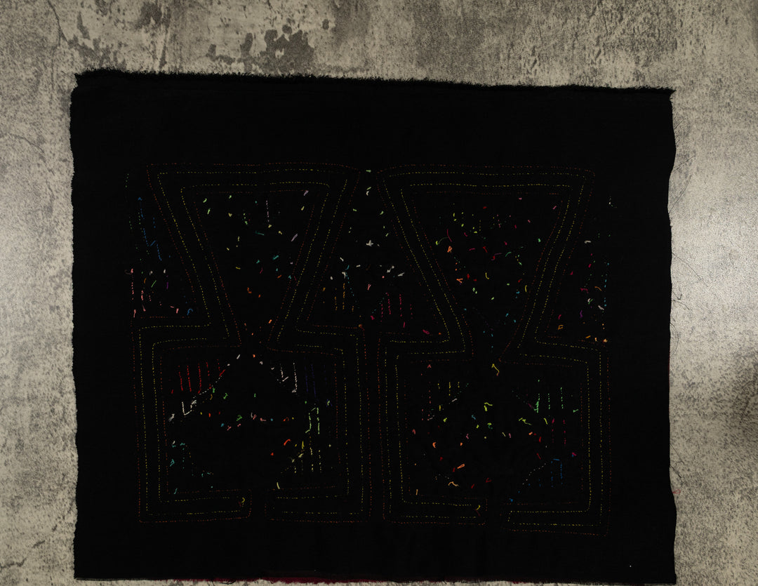 Traditional Orange And Yellow Flower Vase Mola