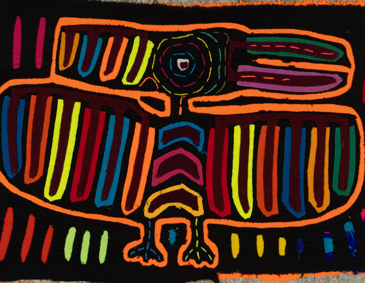 Traditional Black And Orange Thunderbird Mola
