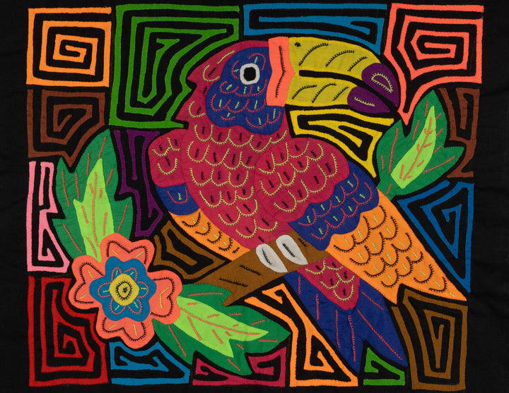 Fantasy Red Blue And Orange Toucan Bird Mola