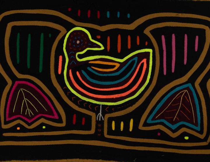 Vintage Black And Brown Bird Mola