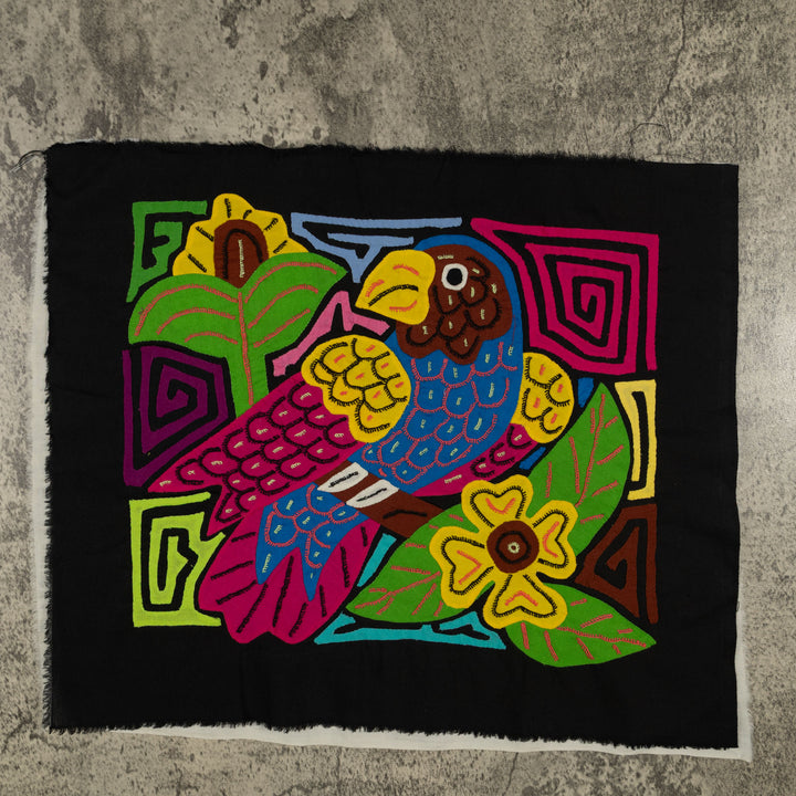 Fantasy Pink Blue And Yellow Parrot Bird Mola