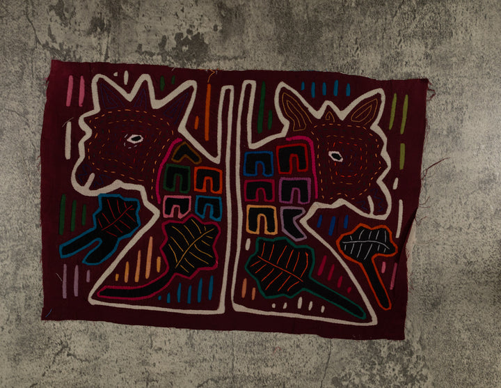 Classic Burgundy And White Puppy Dog Mola