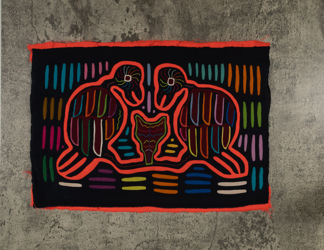 Classic Black And Neon Orange Bird Mola