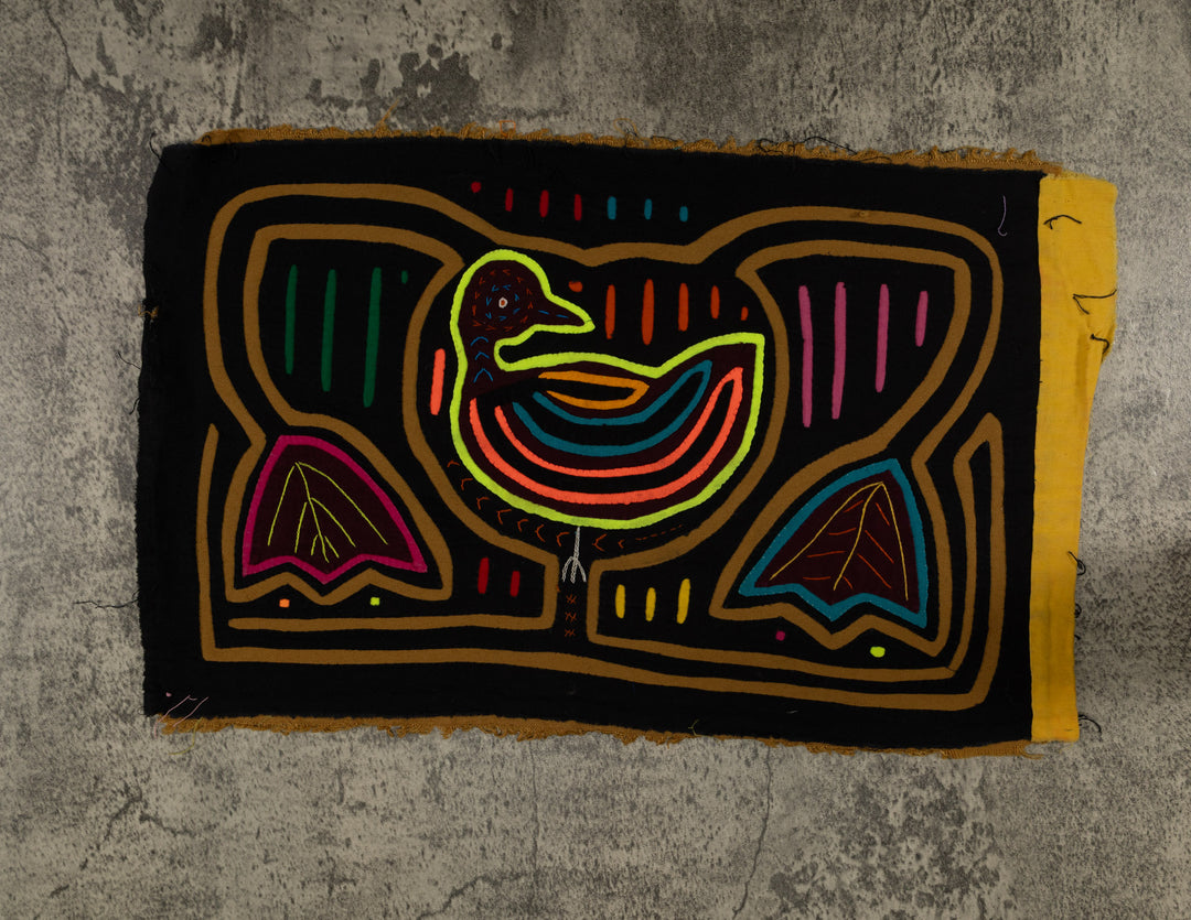 Vintage Black And Brown Bird Mola