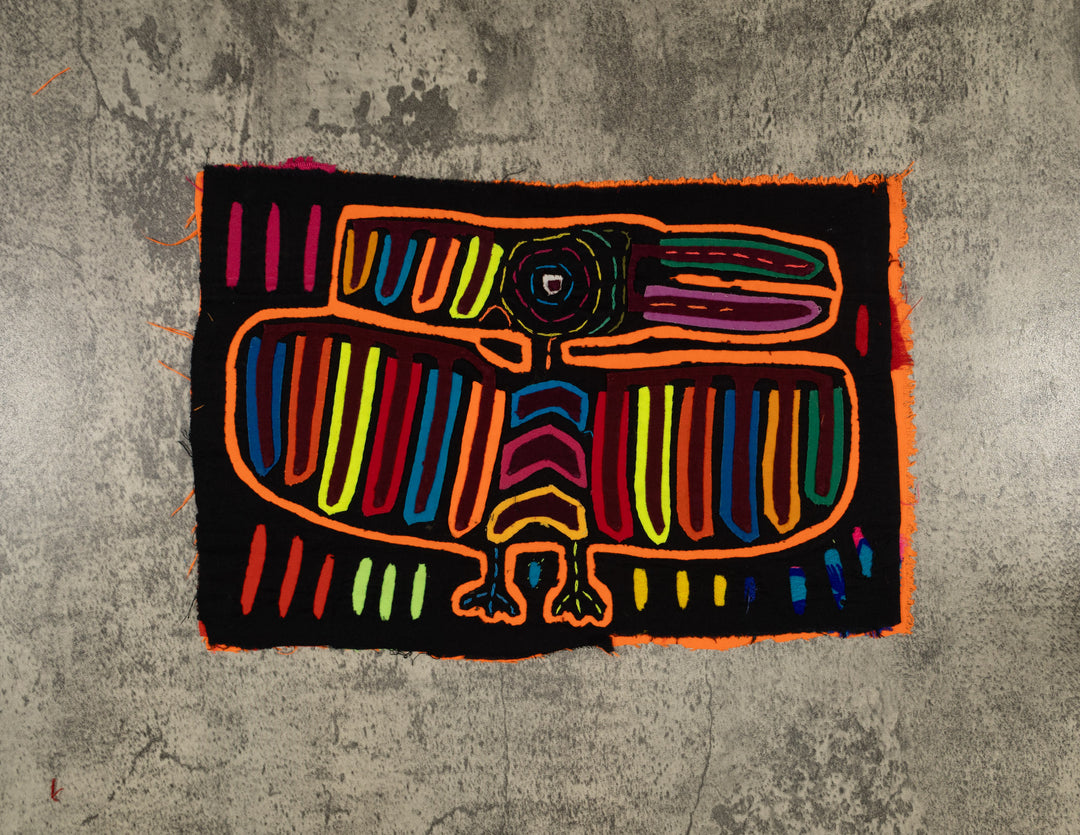 Traditional Black And Orange Thunderbird Mola