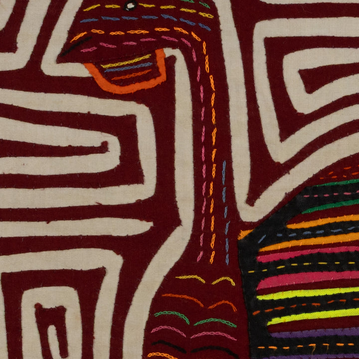 Traditional Burgundy And White Wild Turkey Mola