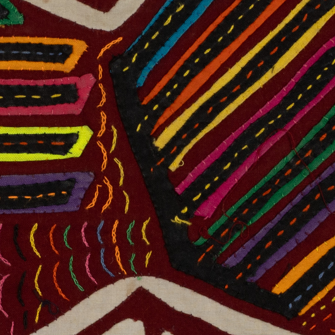 Traditional Burgundy And White Wild Turkey Mola