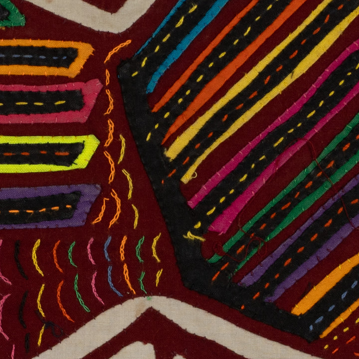 Traditional Burgundy And White Wild Turkey Mola