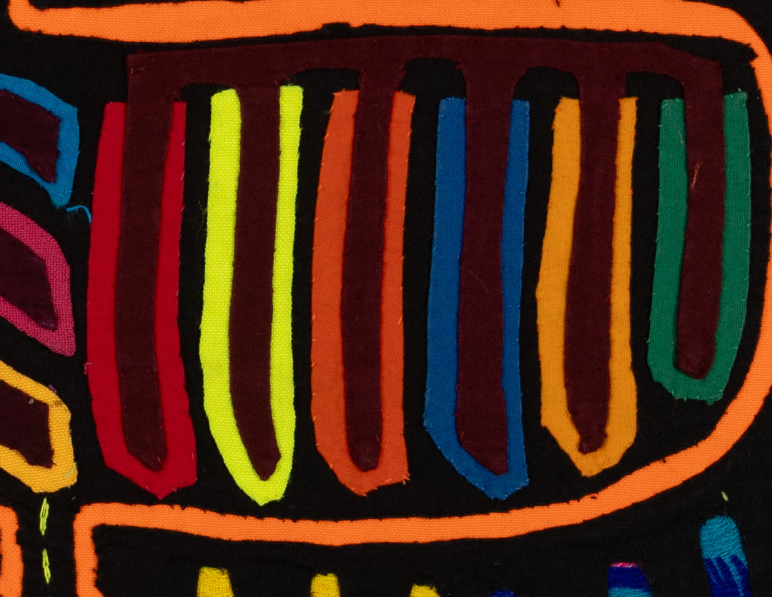 Traditional Black And Orange Thunderbird Mola