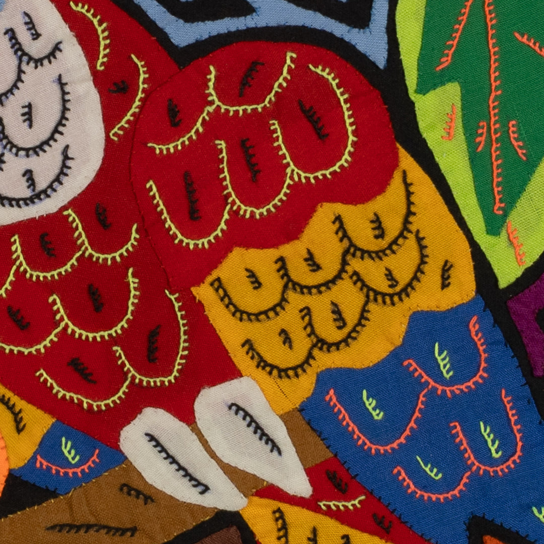 Fantasy Red Yellow And Blue Two Parrot Bird Mola