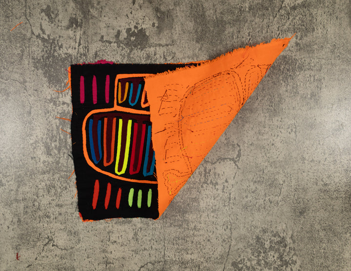 Traditional Black And Orange Thunderbird Mola