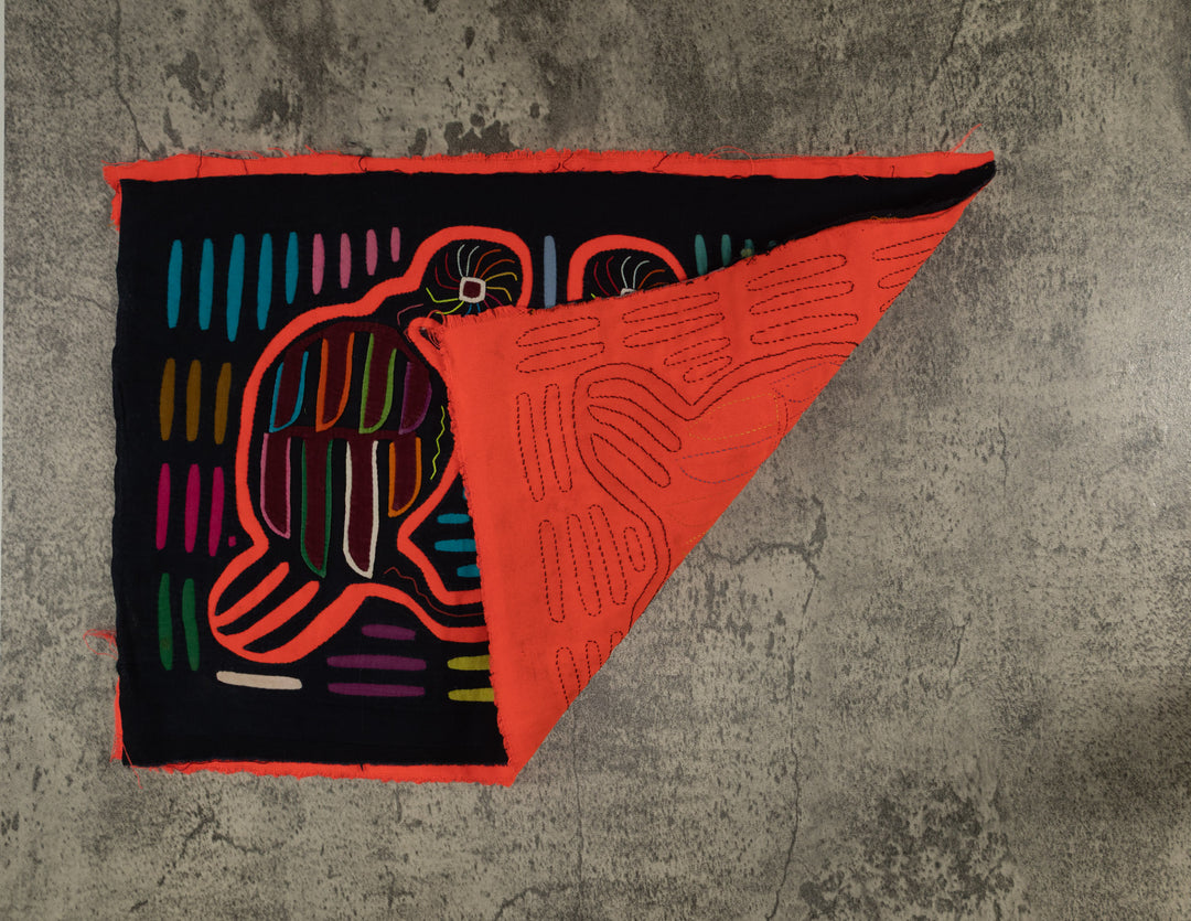 Classic Black And Neon Orange Bird Mola