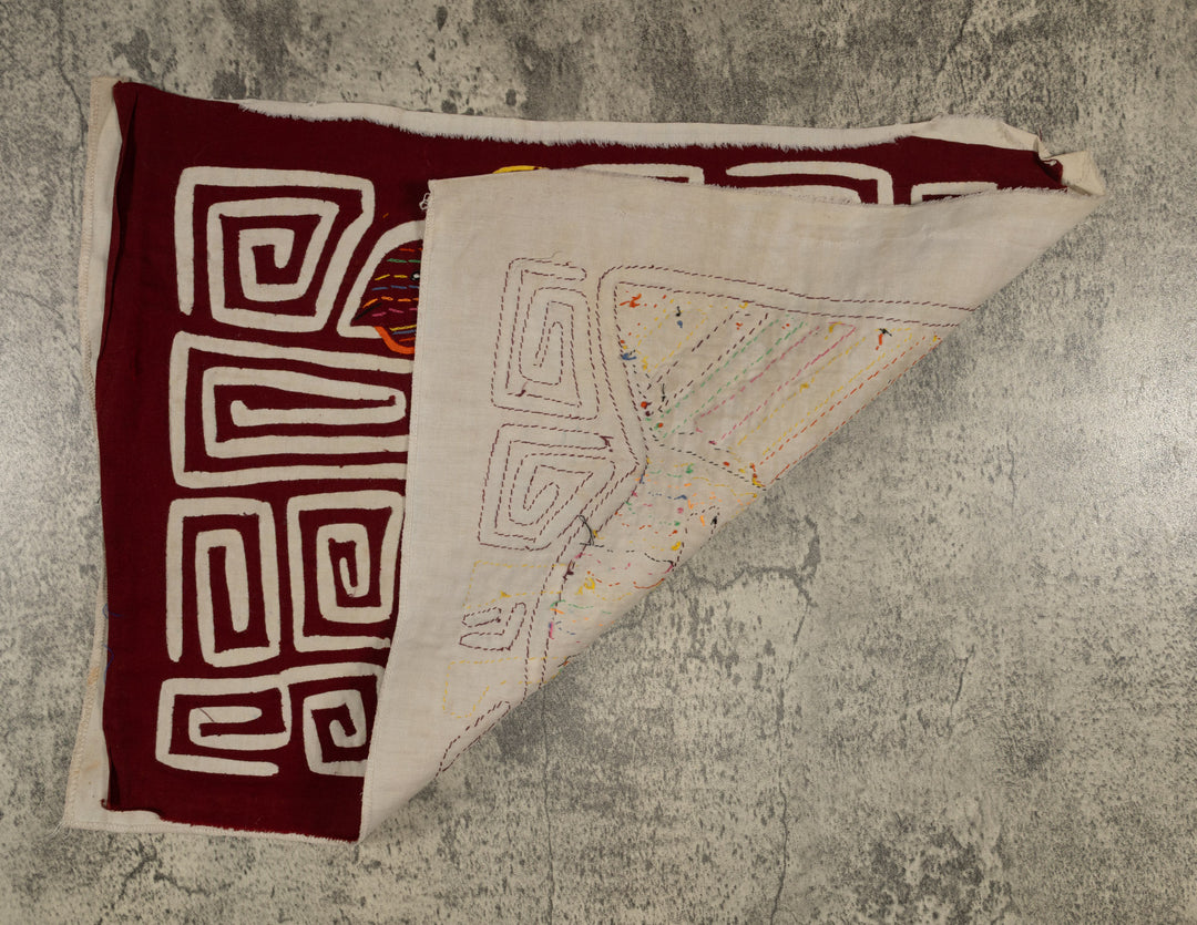 Traditional Burgundy And White Wild Turkey Mola