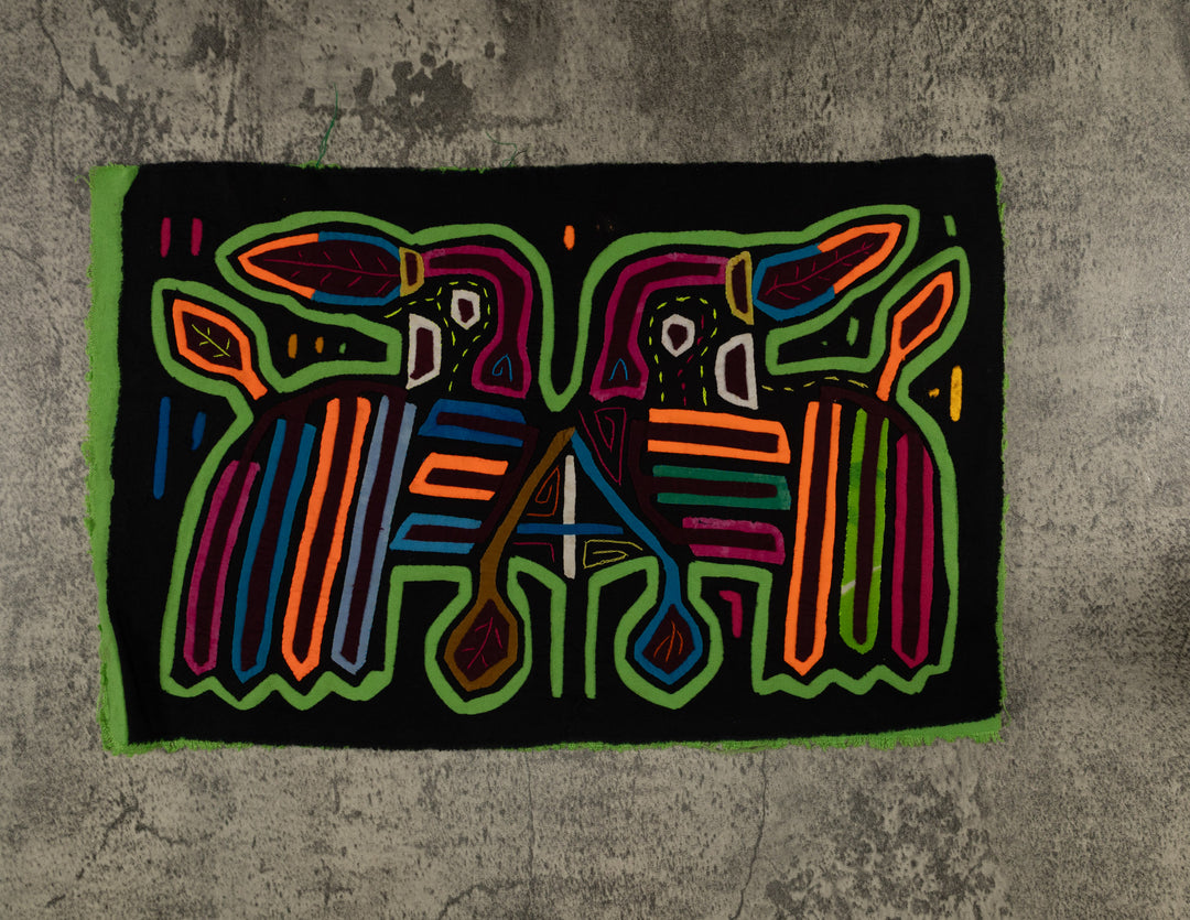 Classic Black And Green Rainforest Bird Mola