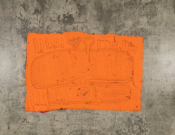 Traditional Black And Orange Thunderbird Mola