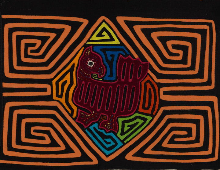 Traditional Black And Orange Jungle Rascal Mola