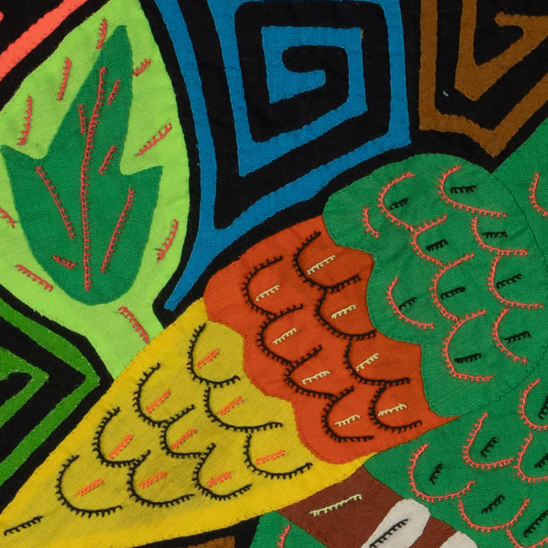 Fantasy Green And Yellow Two Parrot Mola