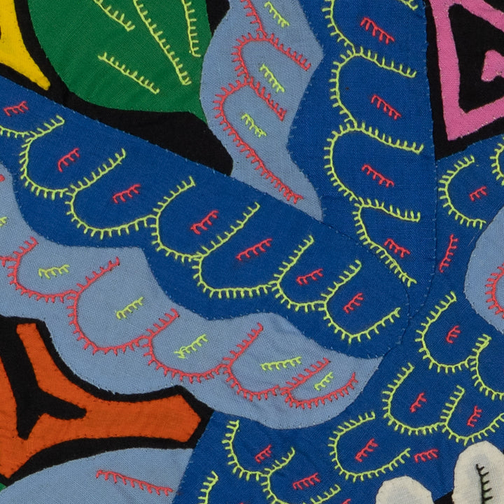 Fantasy Blue Gray And Pink Hummingbird Mola