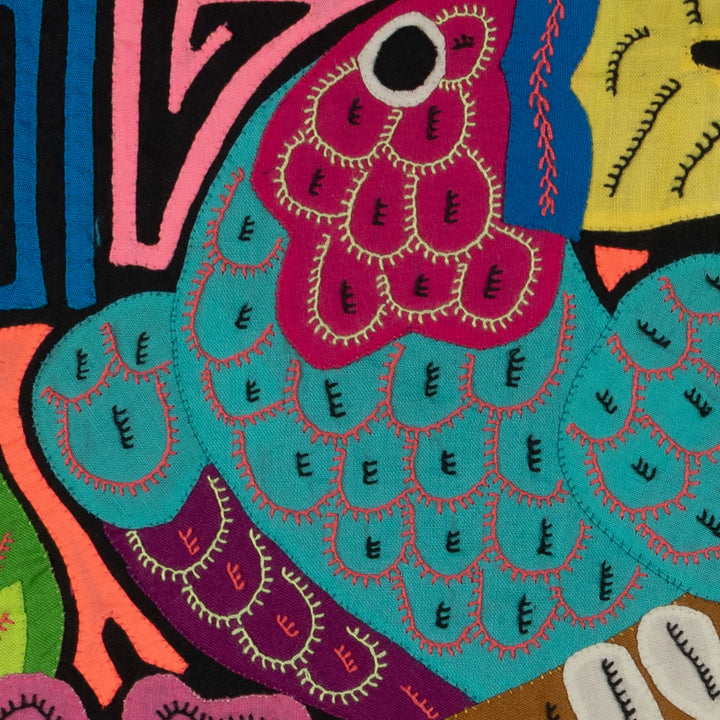 Fantasy Purple And Blue Toucan Parrot Bird Mola