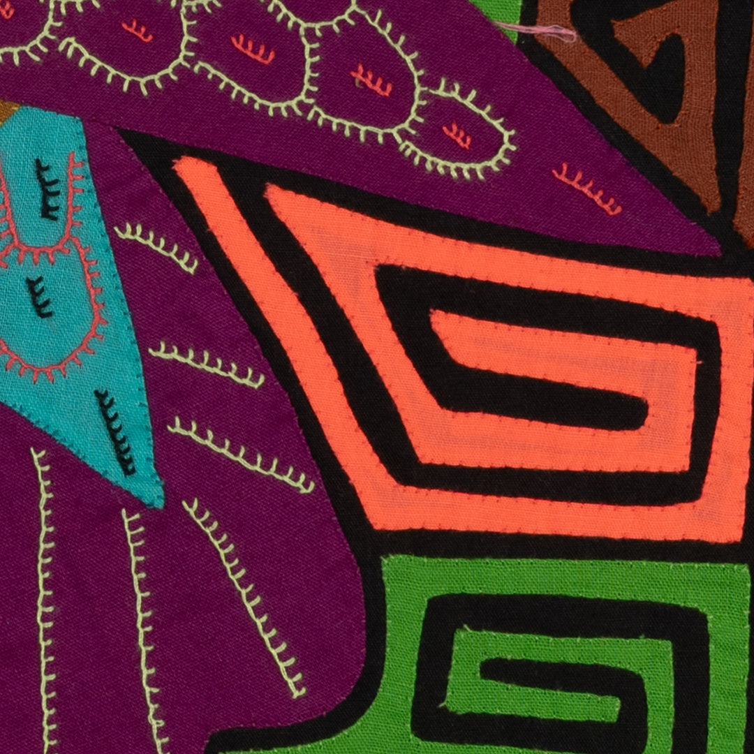 Fantasy Purple And Blue Toucan Parrot Bird Mola