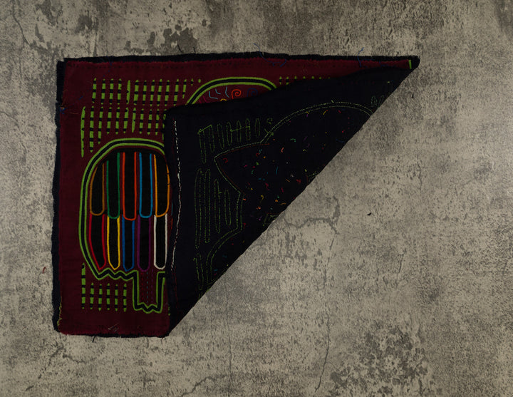 Burgundy And Green Dinosaur and Fish Mola