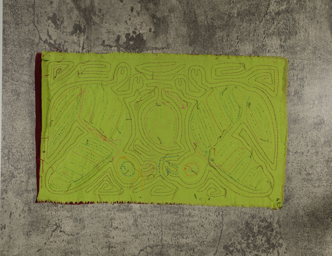 Classic Burgundy And Chartruce Bird On The Wing Mola