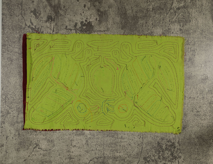 Classic Burgundy And Chartruce Bird On The Wing Mola