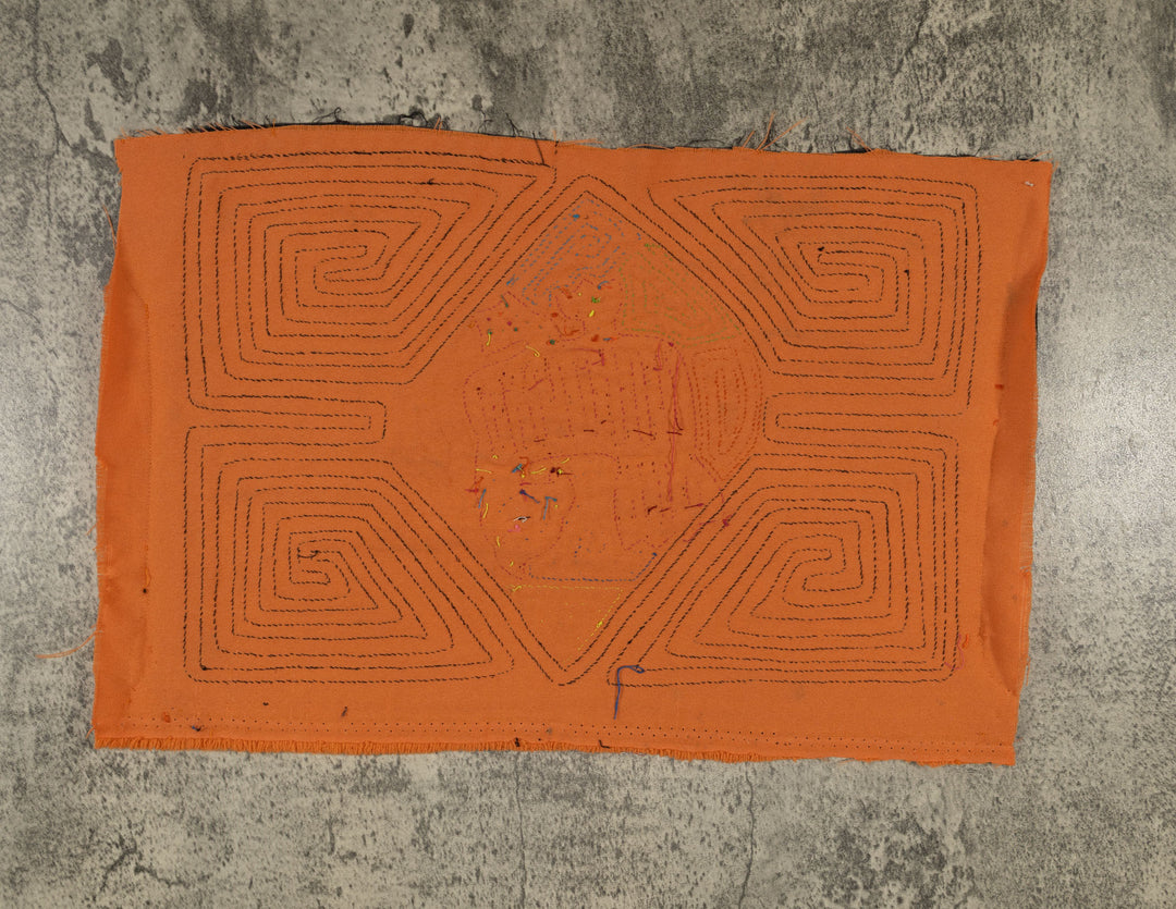 Traditional Black And Orange Jungle Rascal Mola