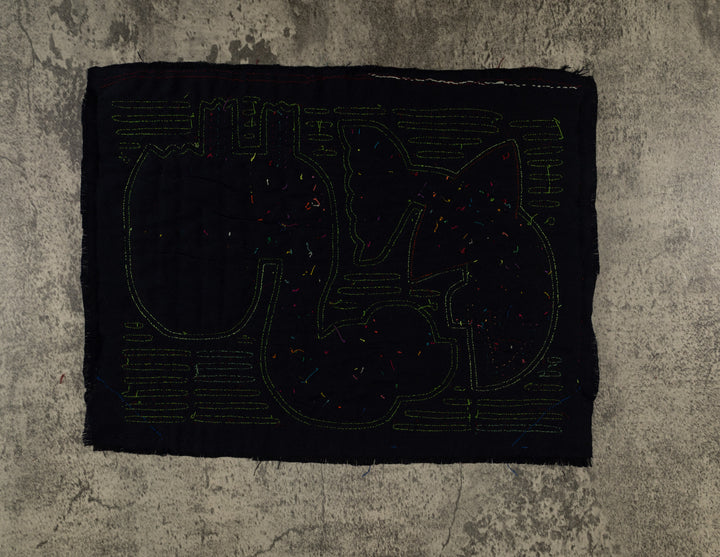 Burgundy And Green Dinosaur and Fish Mola