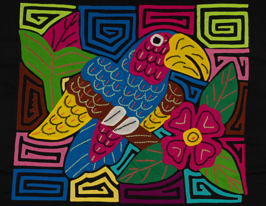 Fantasy Blue Yellow And Green Toucan Bird Mola