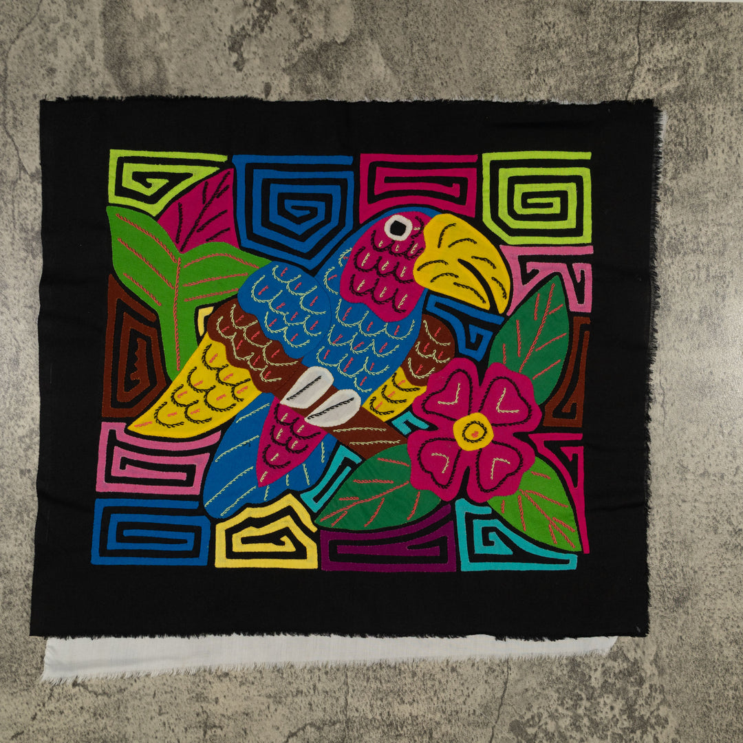 Fantasy Blue Yellow And Green Toucan Bird Mola