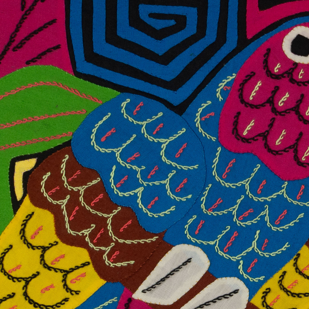 Fantasy Blue Yellow And Green Toucan Bird Mola