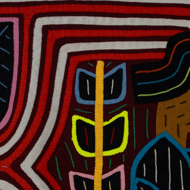 Classic Orange And White Lady In Her Garden Mola