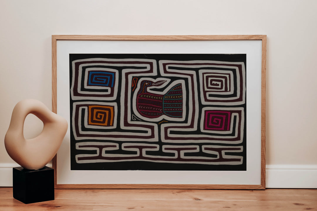 Classic Black And White Fancy Birdcage Mola