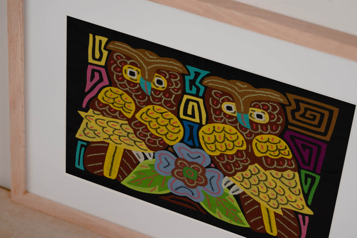 Fantasy Brown And Yellow Owl Bird Mola