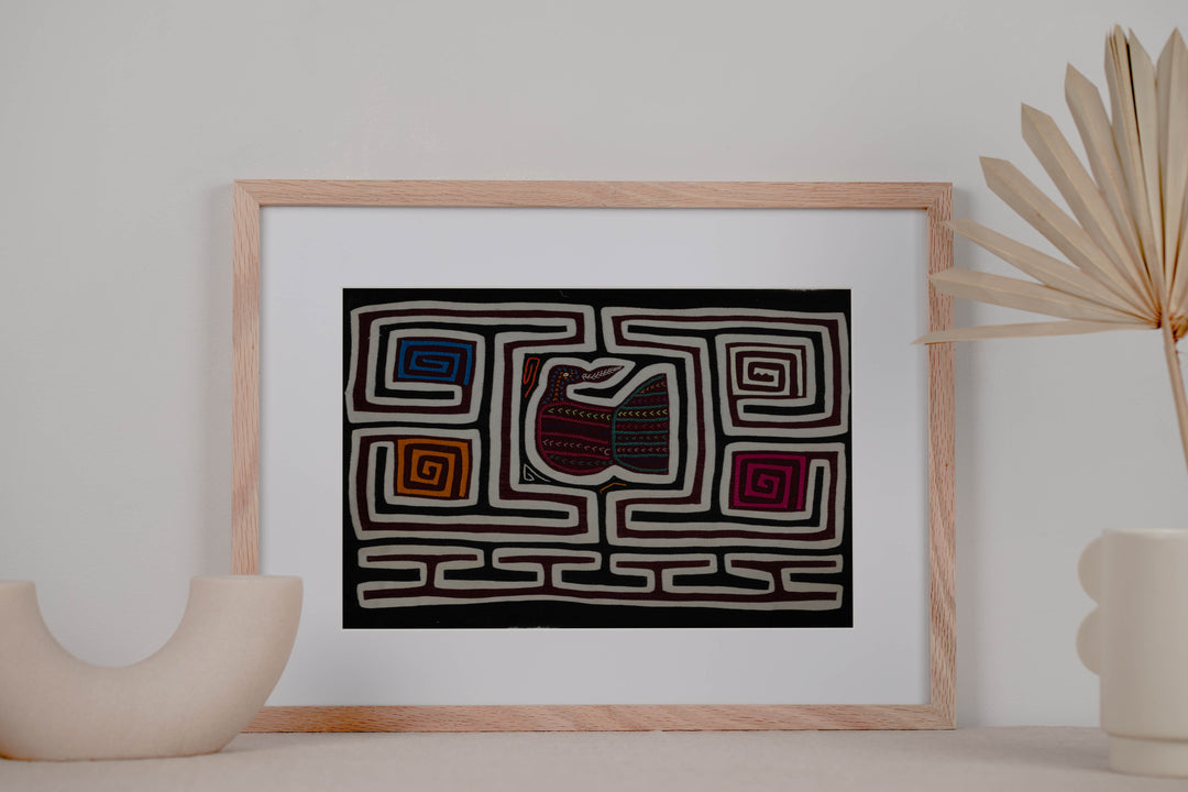 Classic Black And White Fancy Birdcage Mola