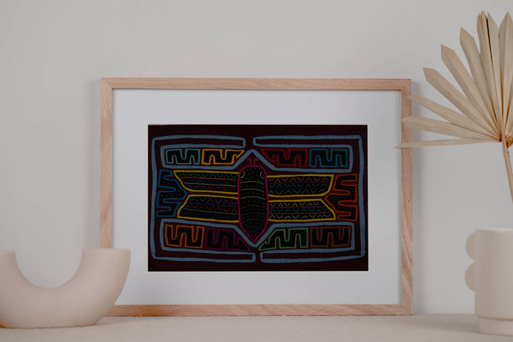 Classic Burgundy And Blue Butterfly Mola