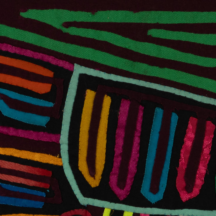 Classic Green And Maroon Jungle Bird Mola