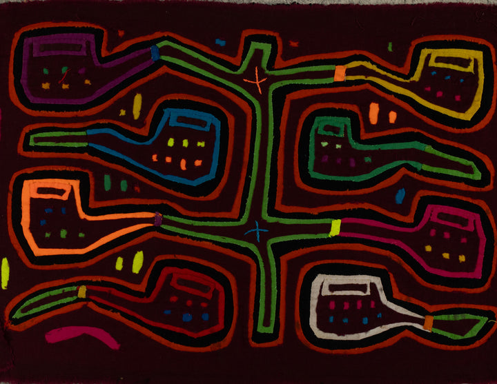 Maroon Smoking Pipe Mola