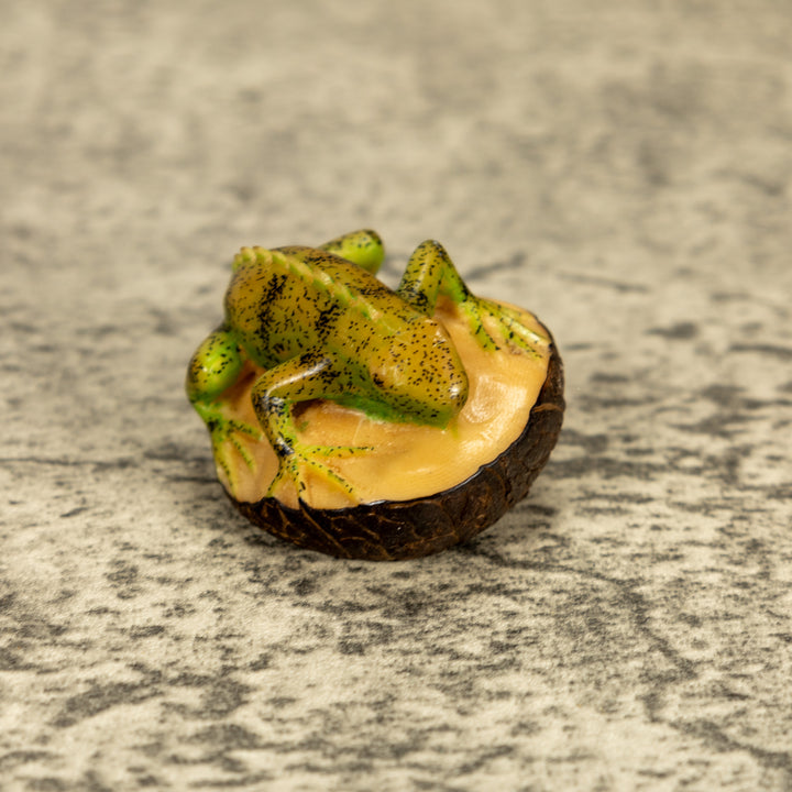 Green Iguana Lizard Tagua Nut Carving