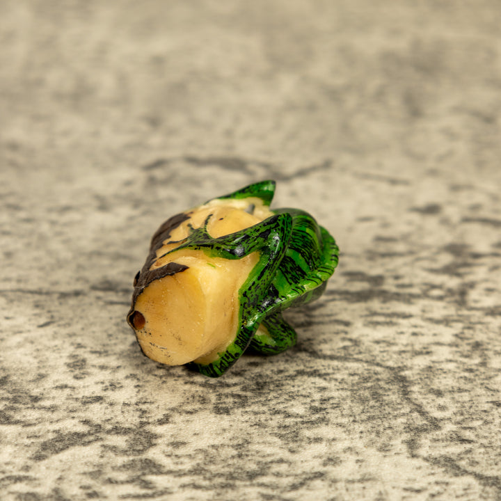 Green Iguana Lizard Tagua Nut Carving