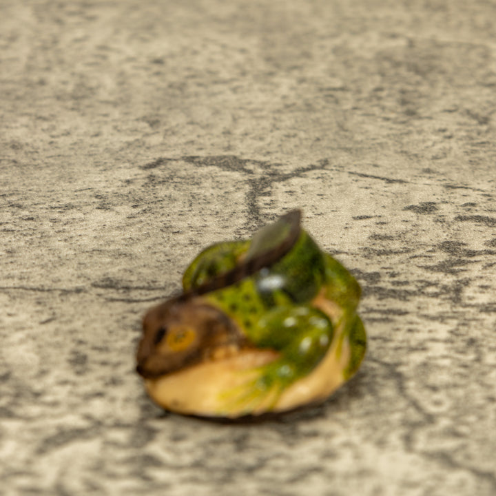 Green Iguana Lizard Tagua Nut Carving