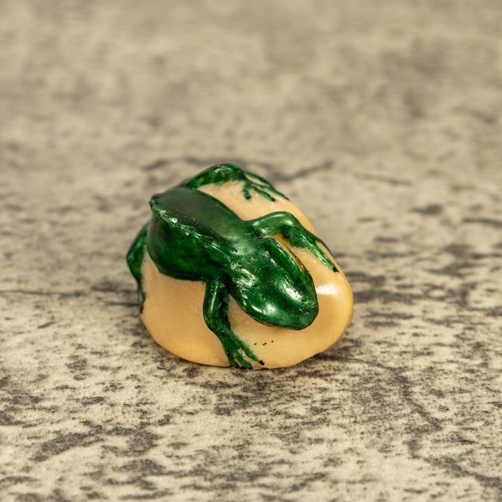 Green Iguana Lizard Tagua Nut Carving