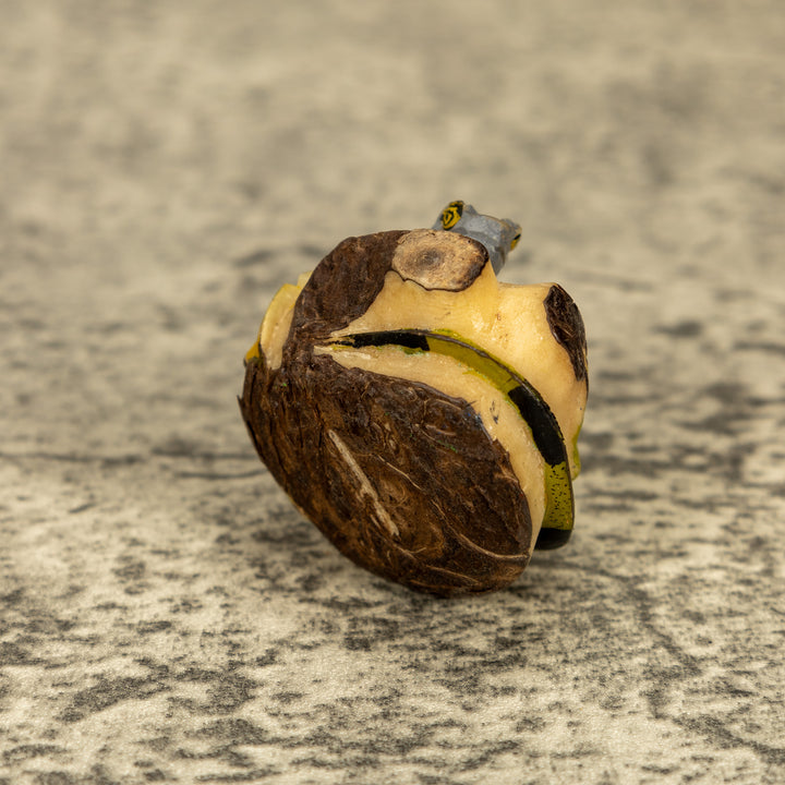 Green Iguana Lizard Tagua Nut Carving