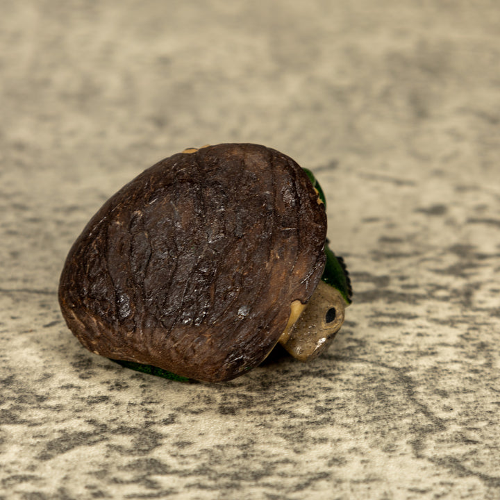 BARGAIN Green Iguana Lizard Tagua Nut Carving