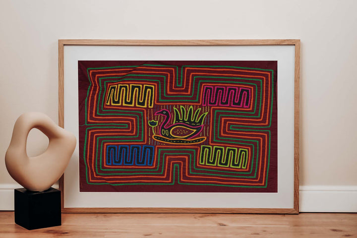 Green And Burgundy Swan Lake Mola